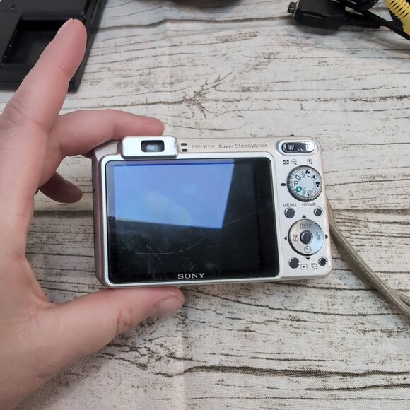 Sony Cyber-shot DSC-W170 Digital Camera Silver 10.1MP + Charger & Case - Picture 6 of 10